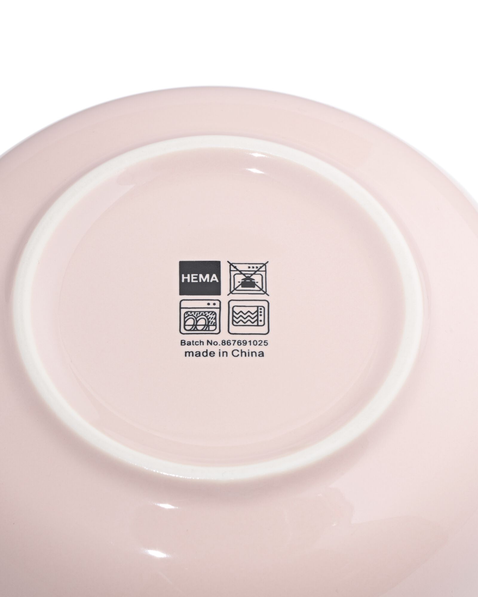 Sch&auml;lchen ⌀ 15 &times; 6 cm, KNAP, New Bone, Rosa - 9650308 - HEMA