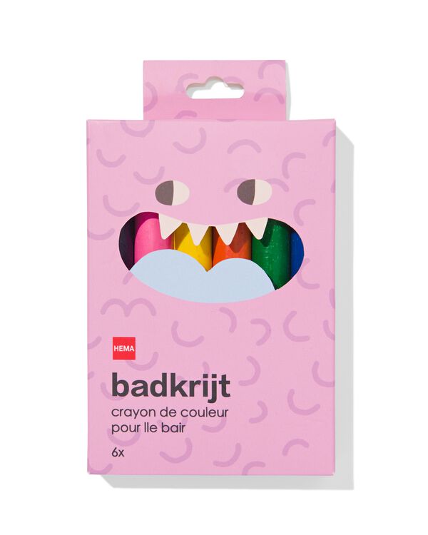 crayons de bain - 6 pi&egrave;ces - 11730011 - HEMA