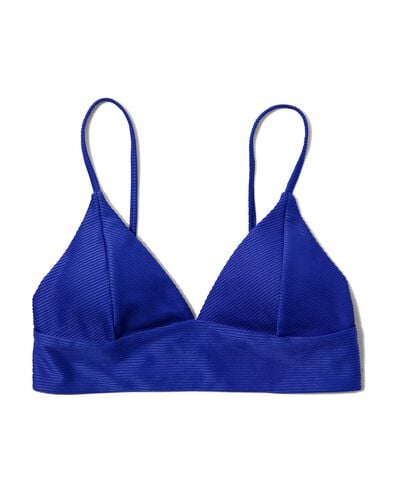 haut de bikini triangle 3-en-1 femme bleu cobalt XS - 22310781 - HEMA