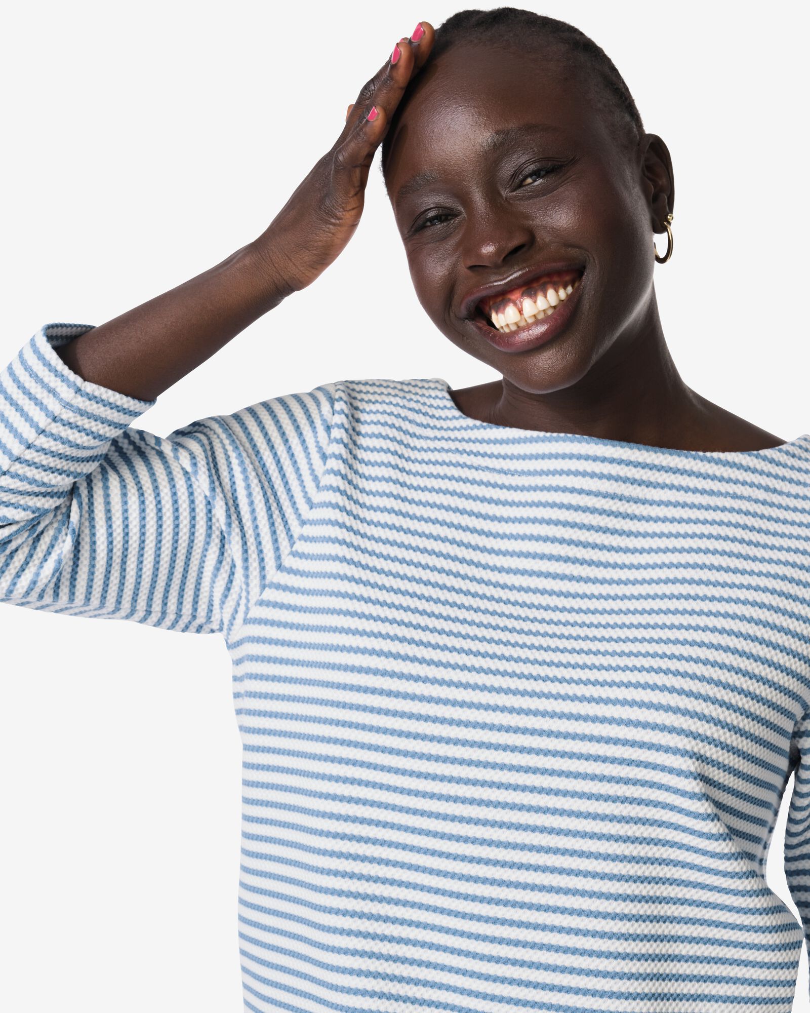 damesshirt Kacey lichtblauw lichtblauw - 36300275LIGHTBLUE - HEMA