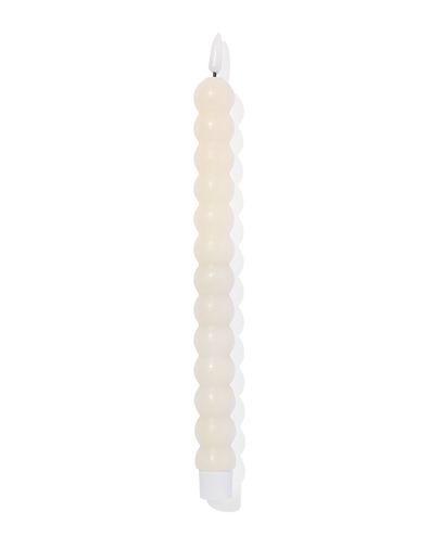 Bougie boule LED avec cire &Oslash;2,5 x 29 ivoire - 13550086 - HEMA
