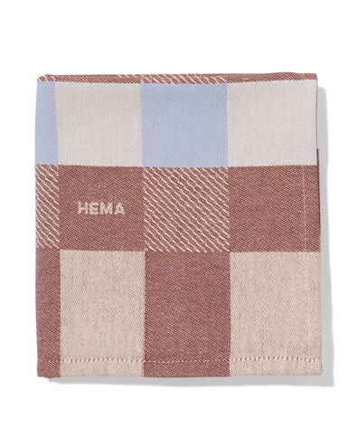 torchon 65 x 65 cm coton carreaux - 5400089 - HEMA
