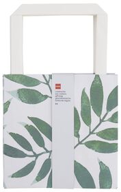 6er-Pack Geschenktaschen, Pappe, 13 x 13 x 7 cm, Blätter - 14700623 - HEMA