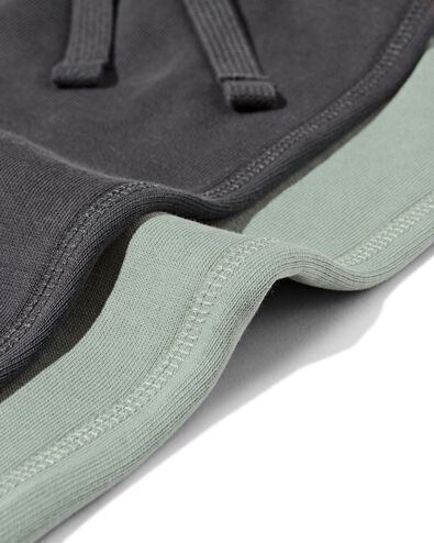 kindershort regular fit sweatstof - 2 stuks groen groen - 30714605GREEN - HEMA