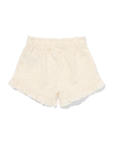 short b&eacute;b&eacute; coupe confortable jersey broderie blanc cass&eacute; blanc cass&eacute; - 33004080OFFWHITE - HEMA