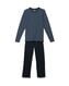 pyjama homme rayures bleu foncé XL - 23600264 - HEMA