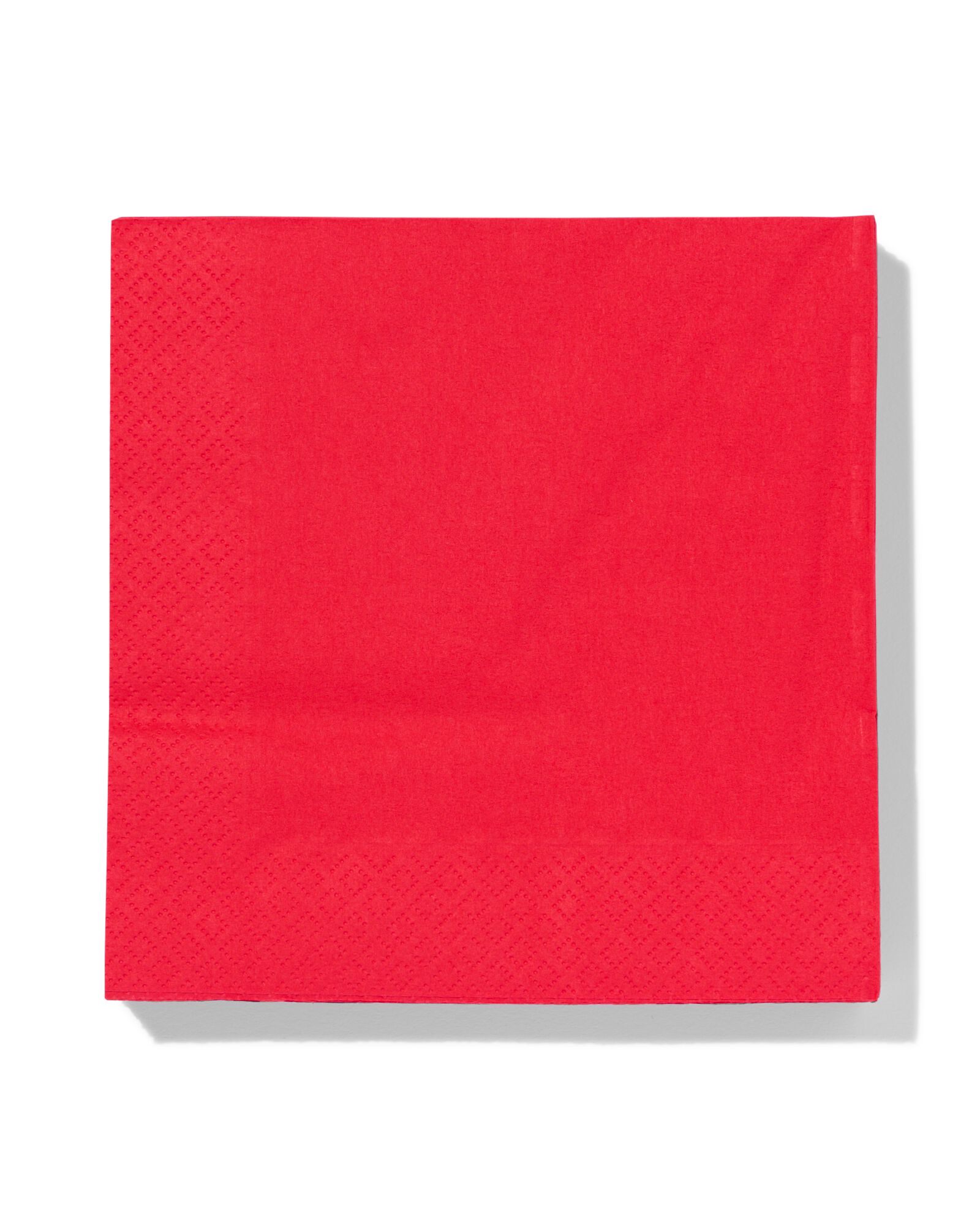 20 serviettes en papier 33x33 rouges - 25640075 - HEMA