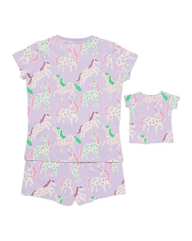 Kinder-Kurz-Pyjama mit Tiermuster lila lila - 23003060LILAC - HEMA