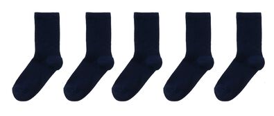 5er-Pack Kinder-Socken dunkelblau dunkelblau - 1000002031 - HEMA