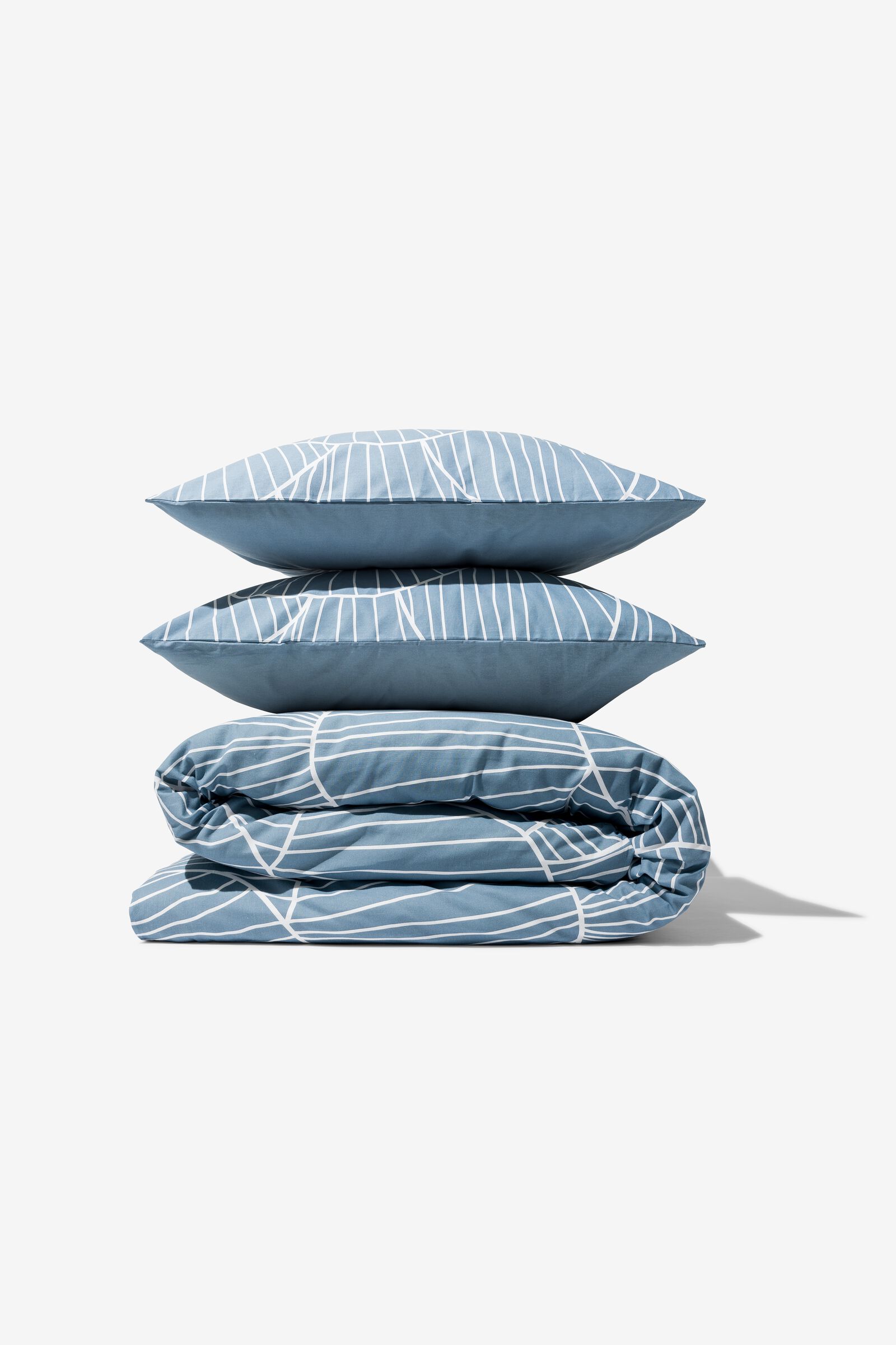 housse de couette en coton doux 240x200/220 champignons bleu - 5790193 - HEMA