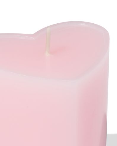 bougie 8x4 cm c&oelig;ur - 61100248 - HEMA