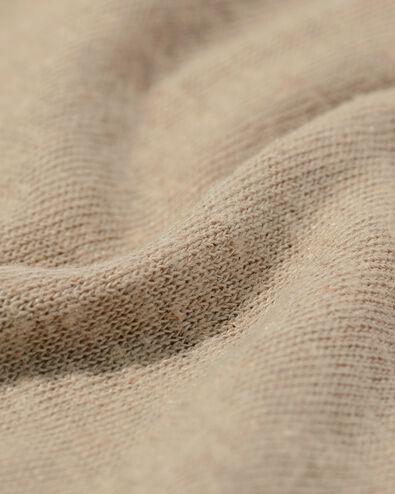 dames t-shirt Evie met linnen zand - 36269460SAND - HEMA