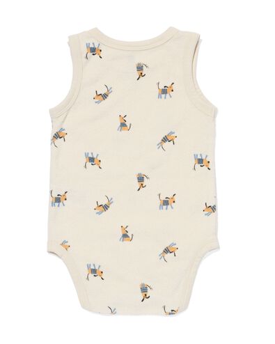 body sans manches en tissu &eacute;ponge chiens beige beige - 33305930BEIGE - HEMA