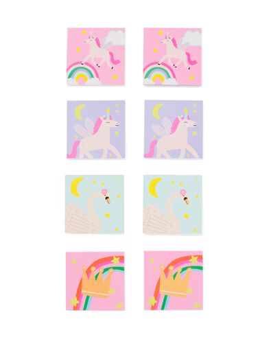 Mitgebsel Mini-Malbuch Regenbogen &ndash; 8 St&uuml;ck - 14250120 - HEMA