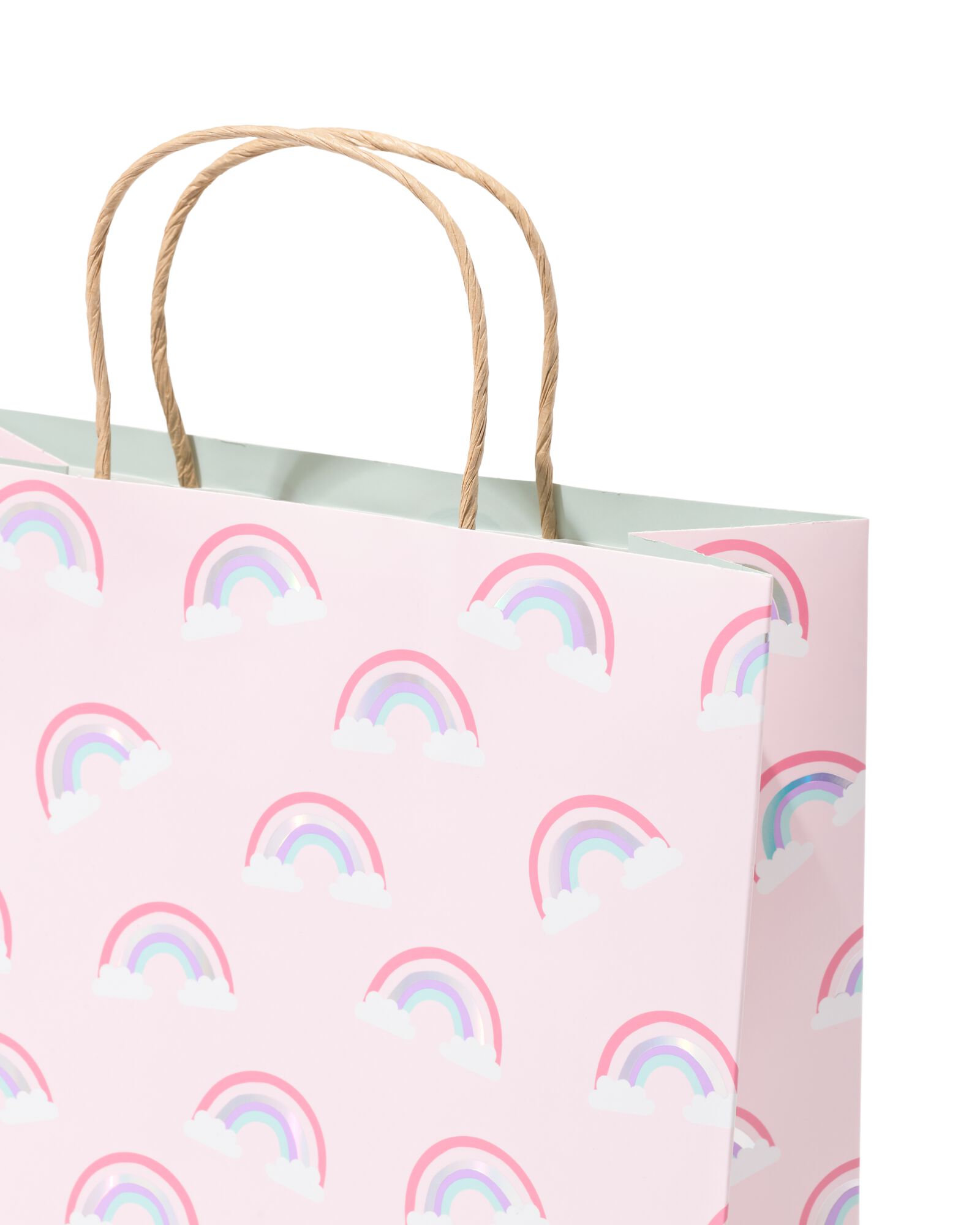 cadeautas L 31x24cm papier regenboog - 14700697 - HEMA