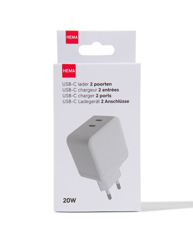 USB-C-Adapter, 2 Eing&auml;nge - 39630177 - HEMA