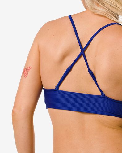 haut de bikini triangle 3-en-1 femme bleu cobalt bleu cobalt - 1000031097 - HEMA
