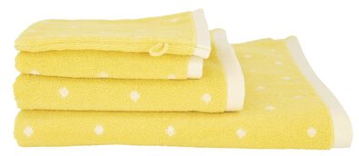 serviette de bain - qualité épaisse jaune - 1000018401 - HEMA
