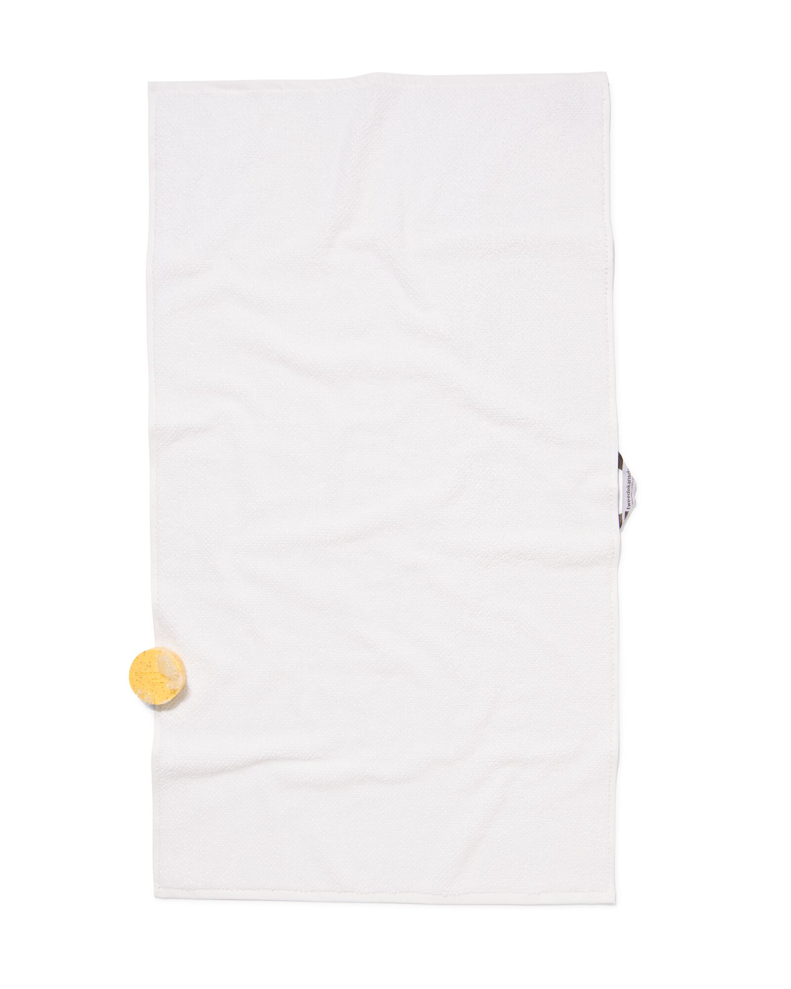 serviette de bain 2&egrave;me vie coton recycl&eacute; blanc - 1000031876 - HEMA