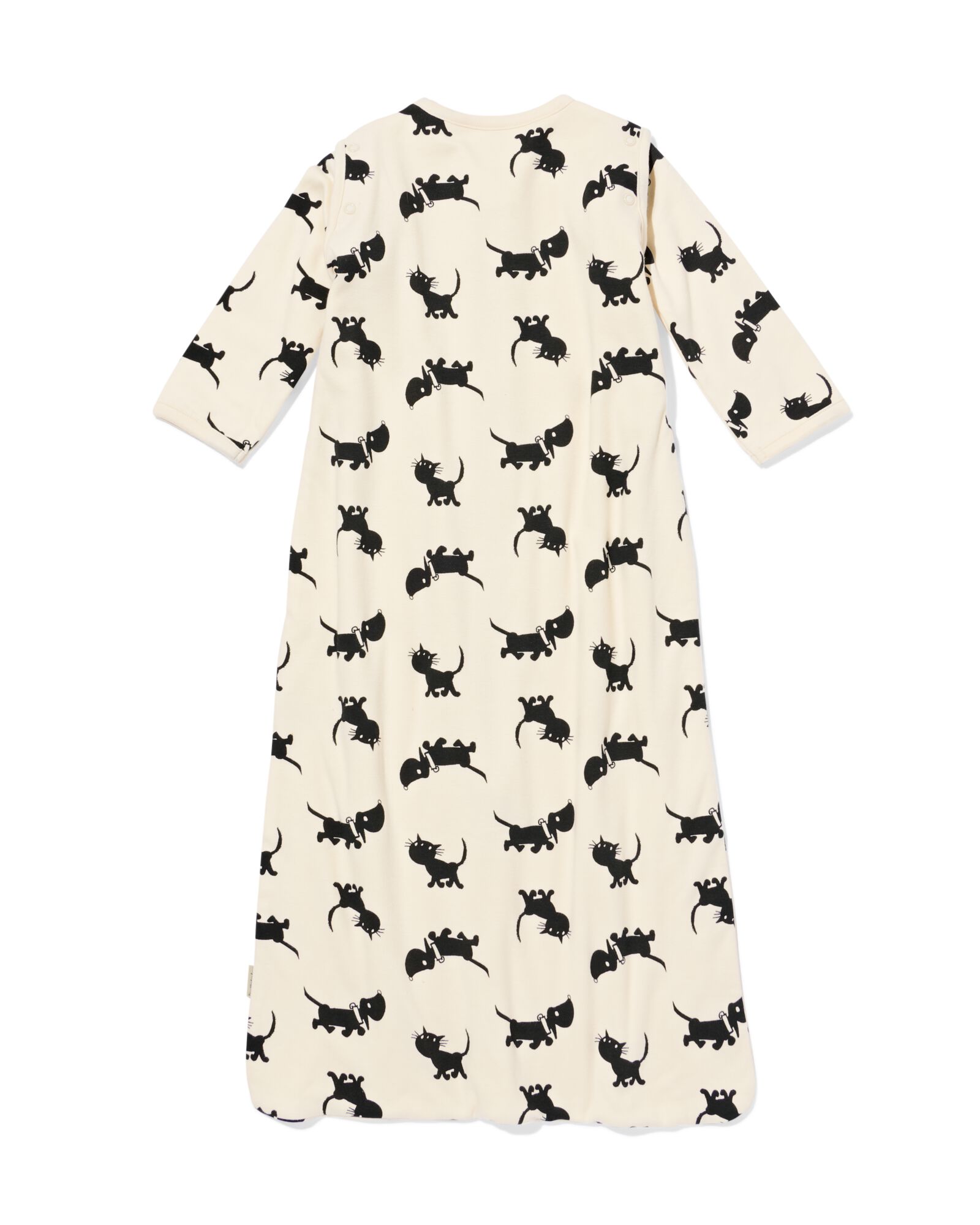 Takkie und Siepie Babyschlafsack mit abnehmbaren &Auml;rmeln, Baumwolle eierschalenfarben eierschalenfarben - 33364650OFFWHITE - HEMA