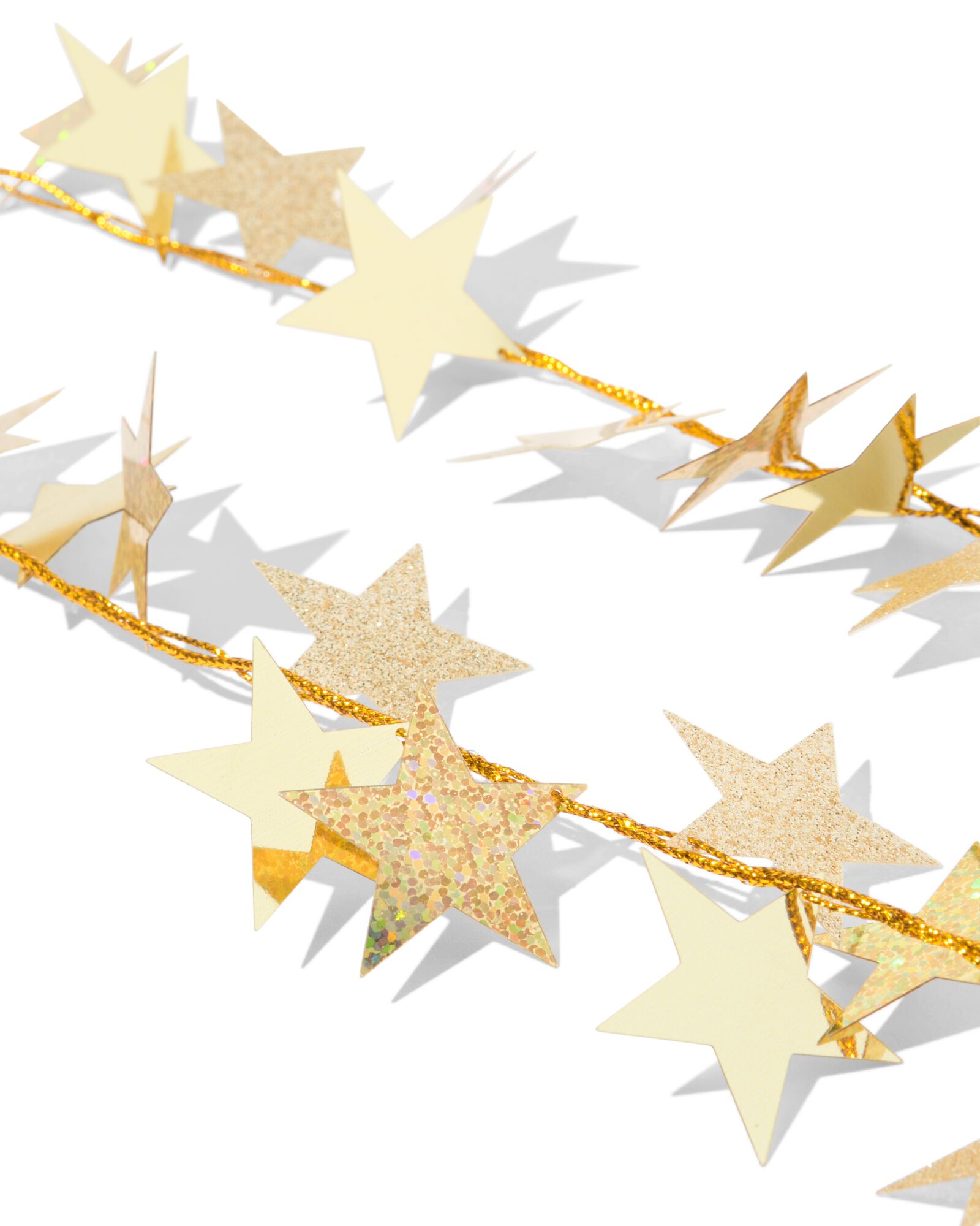 slinger 2m sterretjes goud - 25100283 - HEMA