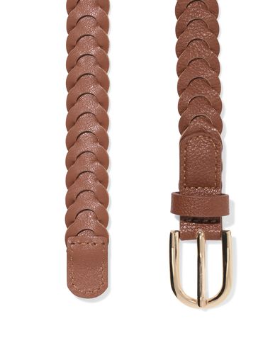 damesriem gevlochten bruin bruin - 16360010BROWN - HEMA