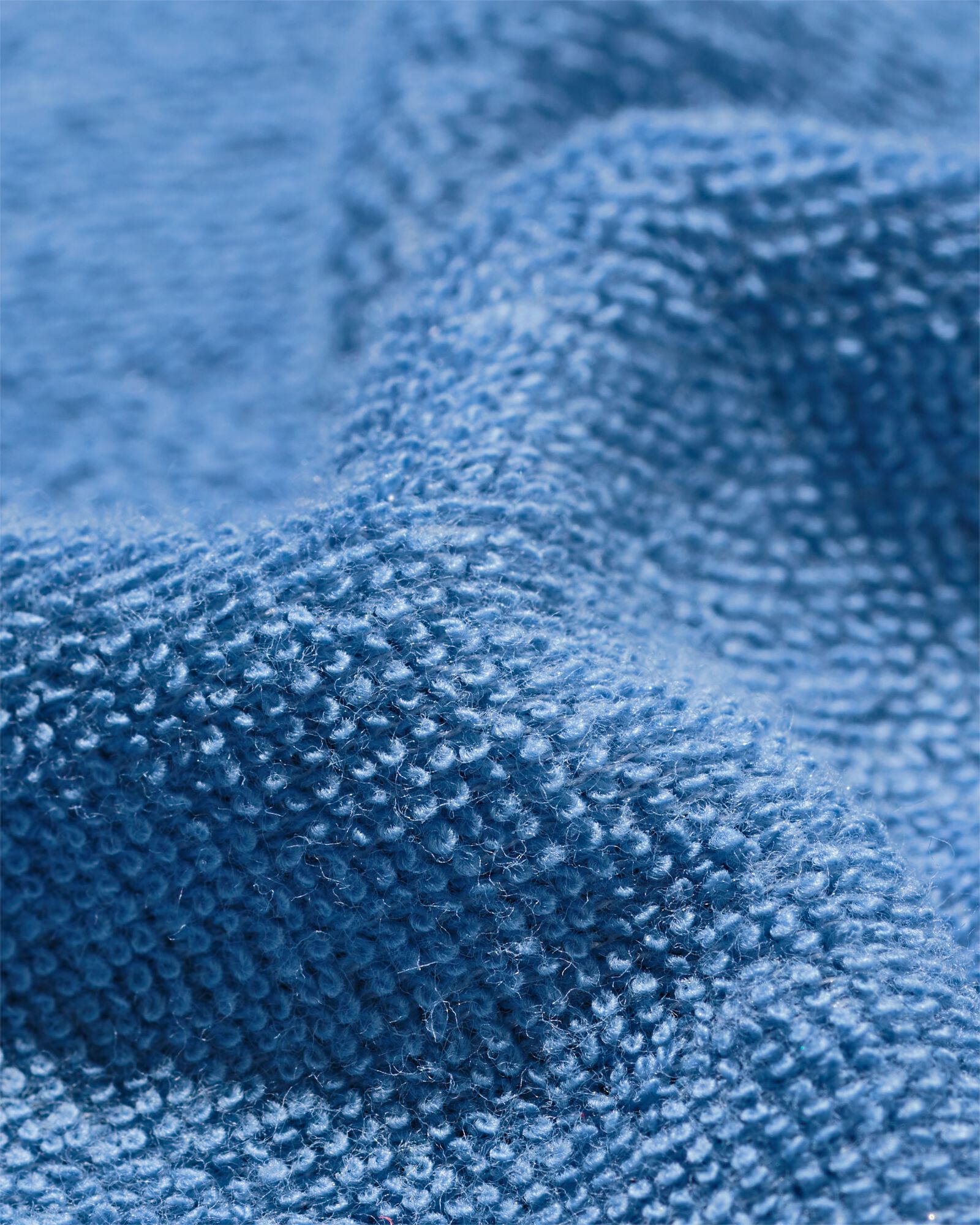 kindershortama badstof croissant blauw blauw - 23002060BLUE - HEMA