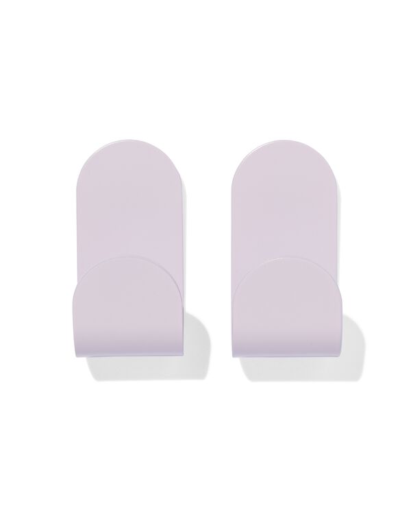 plakhaken rvs lila 5x2.5 - 2 stuks - 80330140 - HEMA