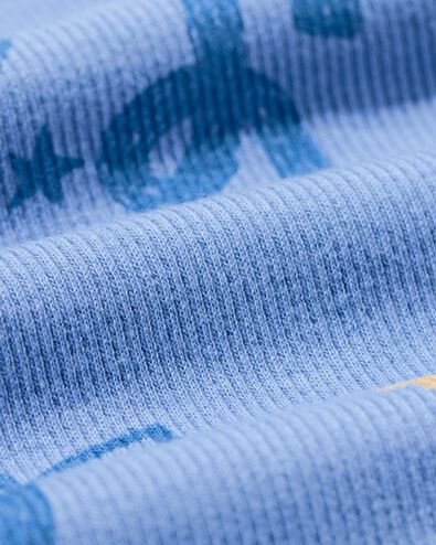 kinderpyjama rib palmen blauw blauw - 23000760BLUE - HEMA