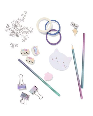 ensemble accessoires de bureau 20,2x14,3x2,2 cm chats - 14102211 - HEMA