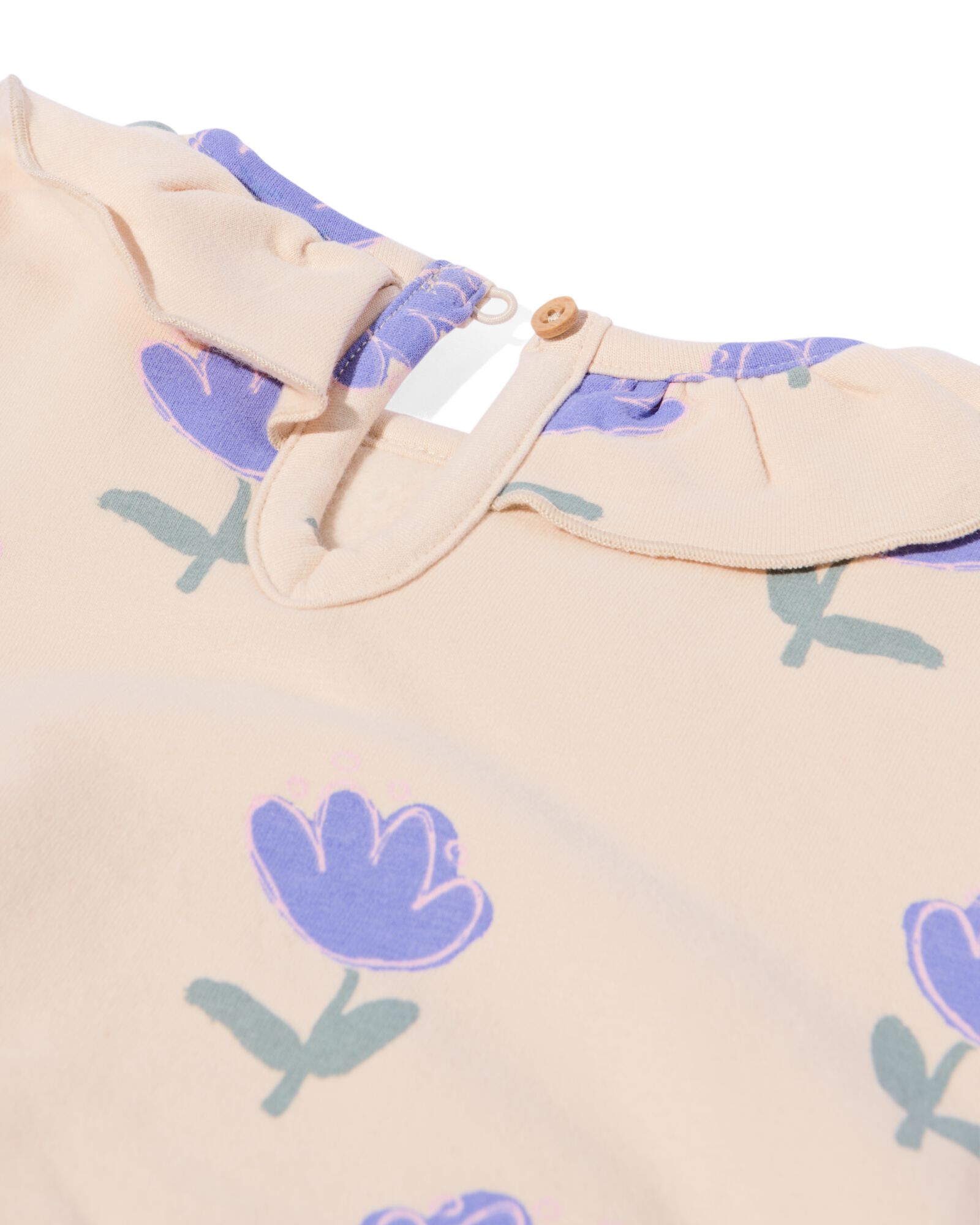 sweat nouveau-n&eacute; fleurs &eacute;cru - 33417020ECRU - HEMA