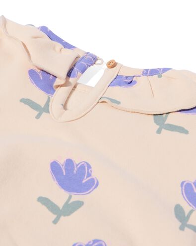 sweat nouveau-n&eacute; fleurs &eacute;cru - 33417020ECRU - HEMA