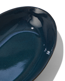 hohe Schale Porto, 30 cm, reaktive Glasur, dunkelblau - 9602225 - HEMA