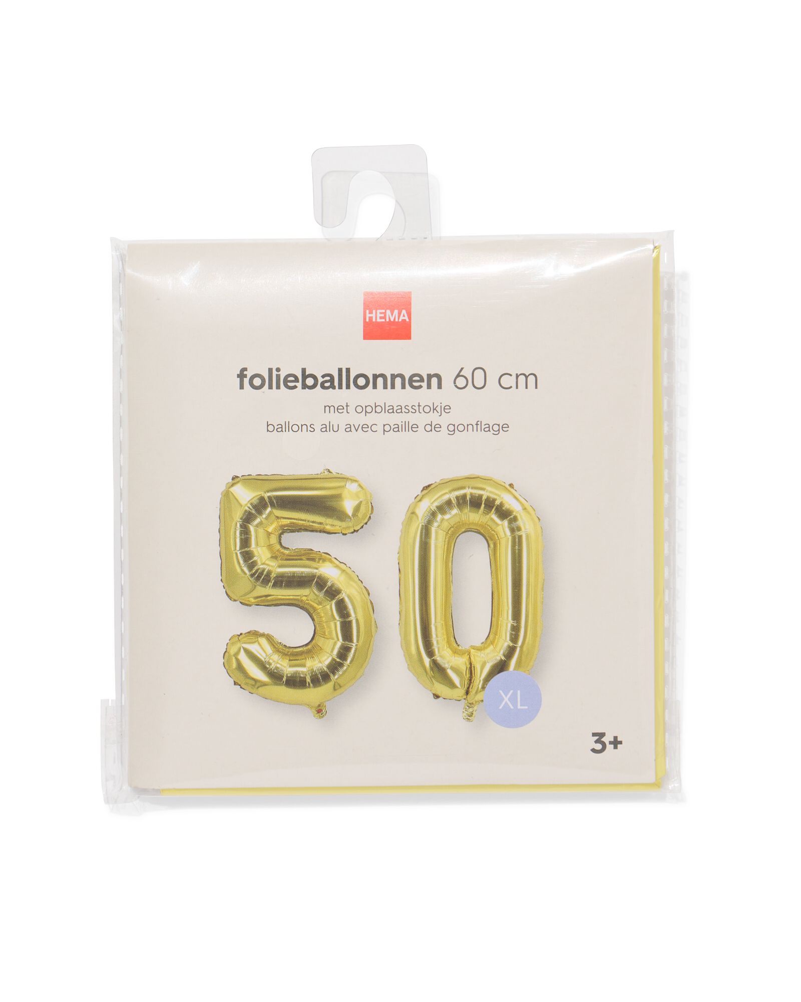 ballon aluminium &acirc;ge 50 60cm dor&eacute; - 14250358 - HEMA