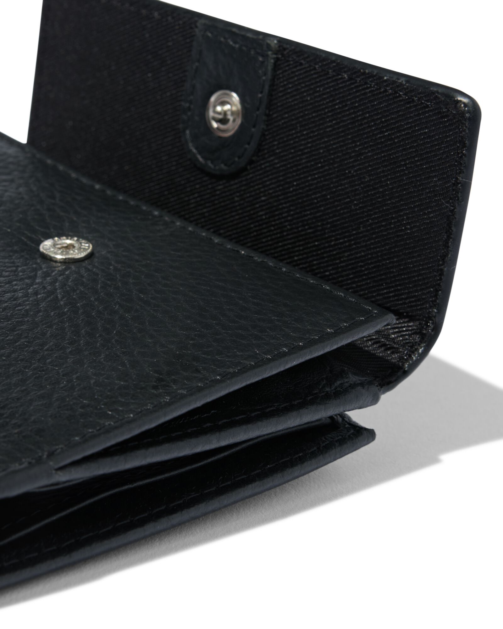 huishoudportemonnee leer zwart - 18140003 - HEMA