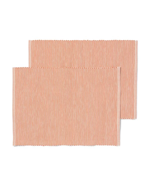placemats 35x45 ribbel - 2 stuks - 5330027 - HEMA