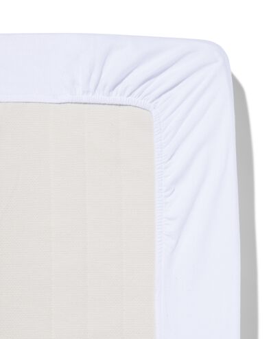 drap-housse 90x200cm flanelle blanc - 5190107 - HEMA