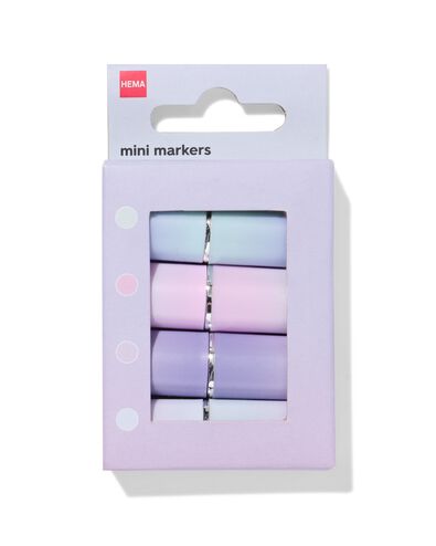 mini-marqueurs pastel - lot de 4 - 14402105 - HEMA