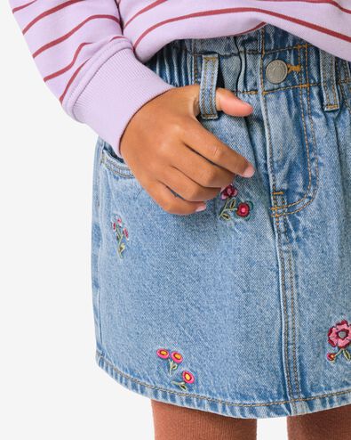 Kinderrock mit Blumen hellblau hellblau - 30839511LIGHTBLUE - HEMA