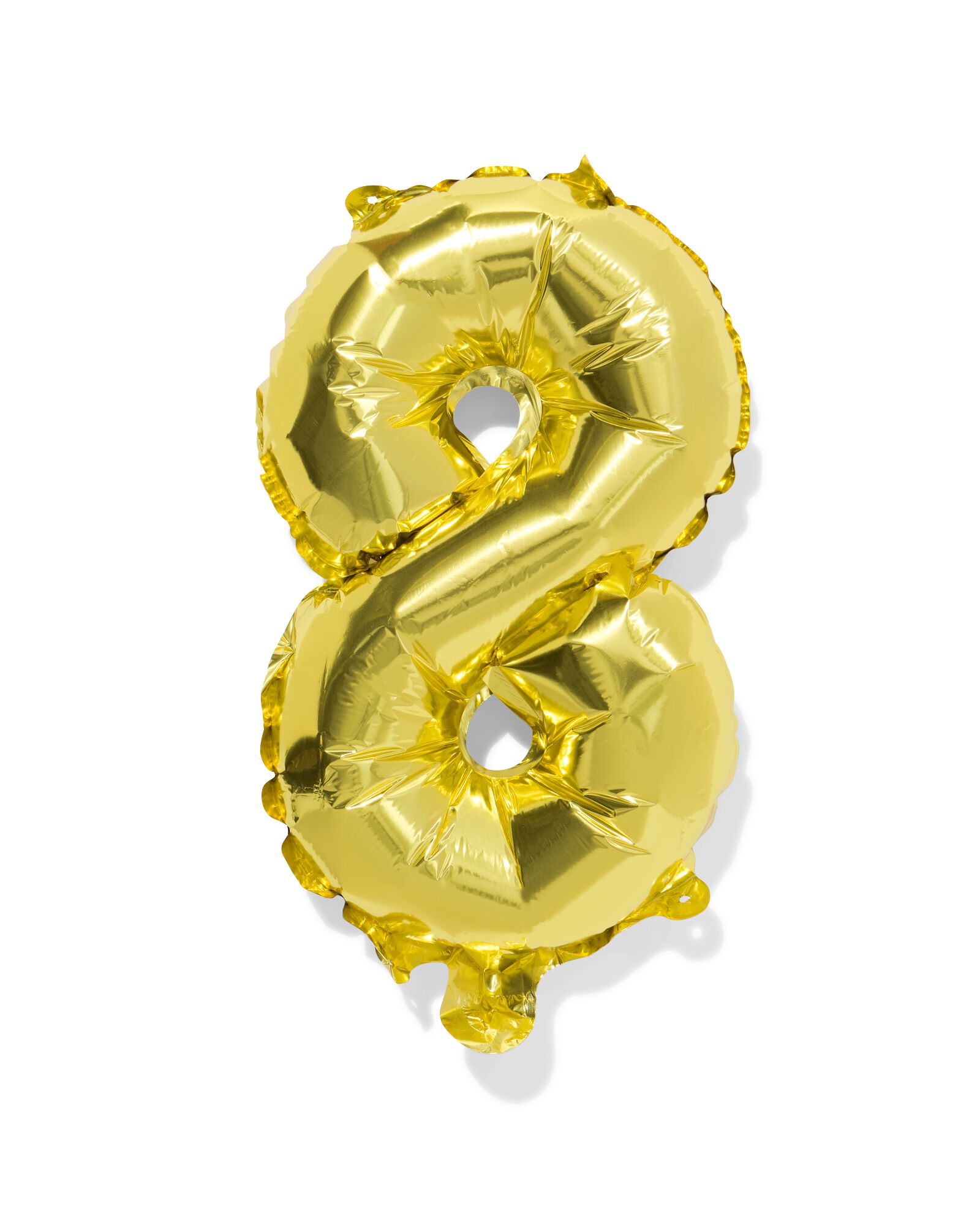 folieballon cijfer 8 30cm goud - 14260029 - HEMA