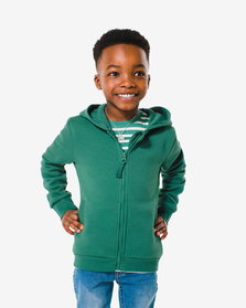 Kinder-Cardigan mit Kapuze grün grün - 1000030873 - HEMA