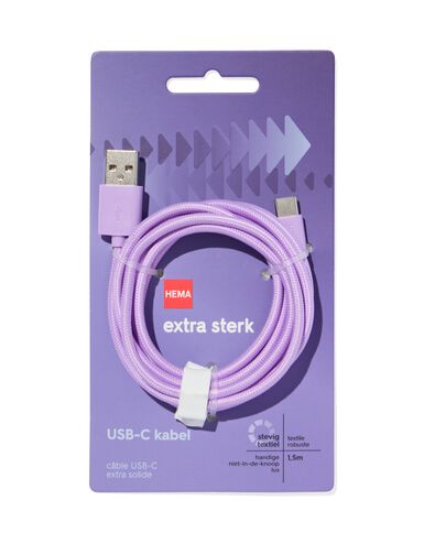 laadkabel USB naar USB-C 1.5m - 39680049 - HEMA