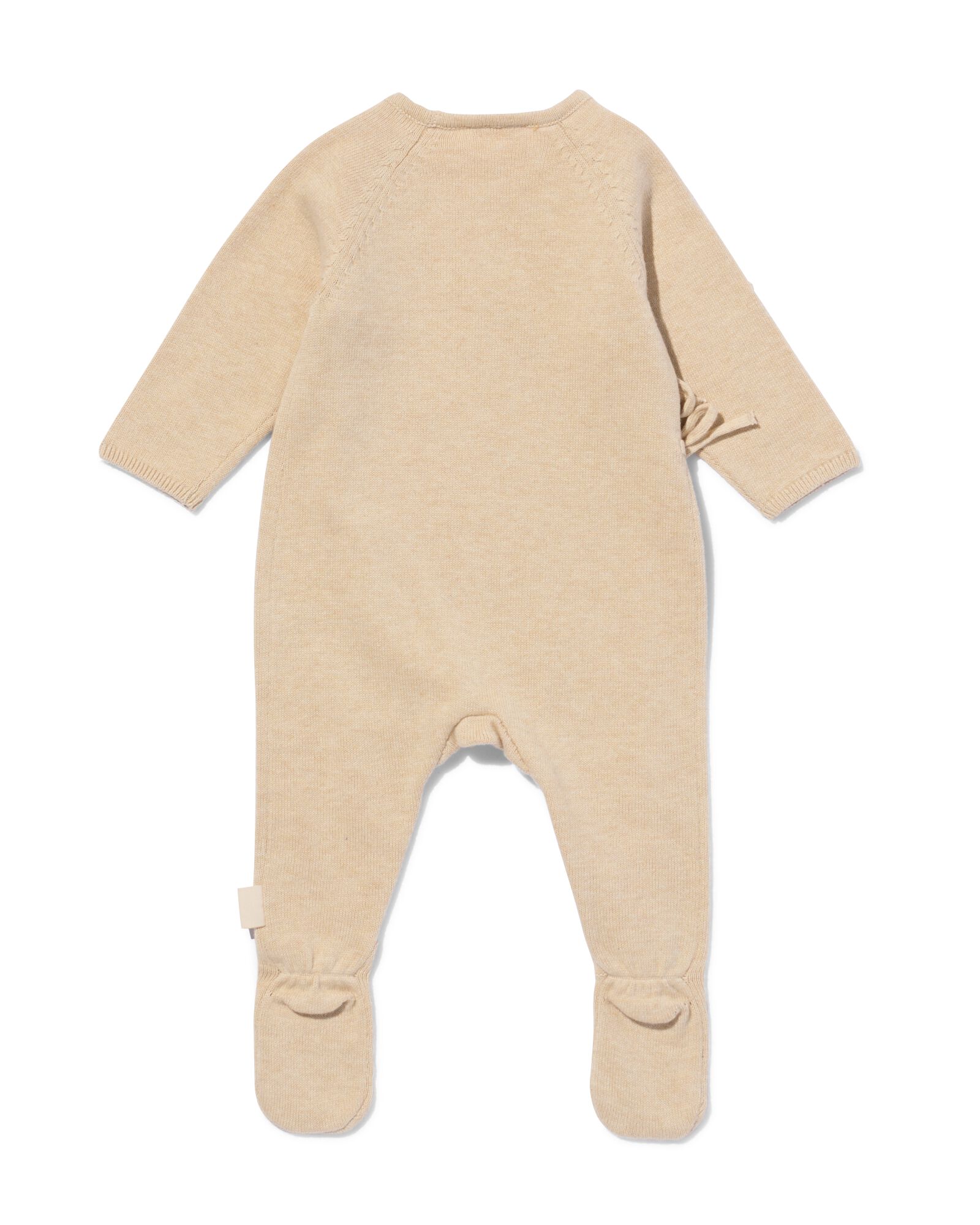 newborn boxpakje met overslag zand - 33400720SAND - HEMA