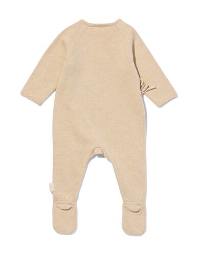 newborn boxpakje met overslag zand - 33400720SAND - HEMA