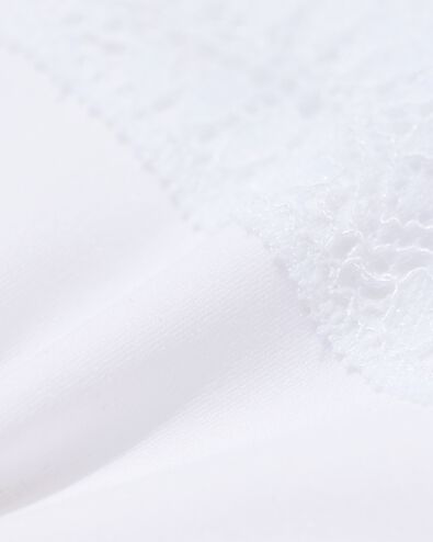 Damen-Brazilian aus Mikrofaser mit Spitzenbund wei&szlig; wei&szlig; - 19603144WHITE - HEMA