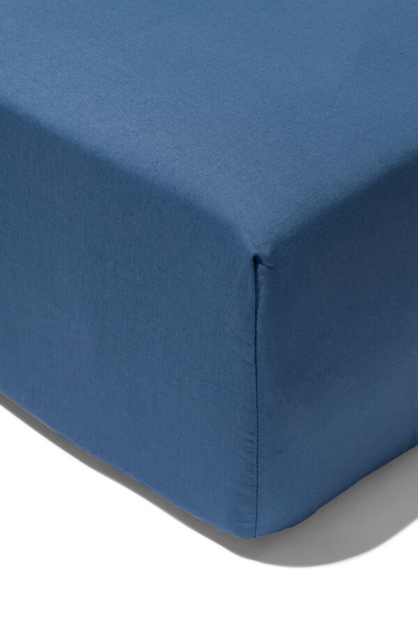 Boxspring-Spannbettlaken, 90 x 200 cm, Soft Cotton, blau - 5120095 - HEMA