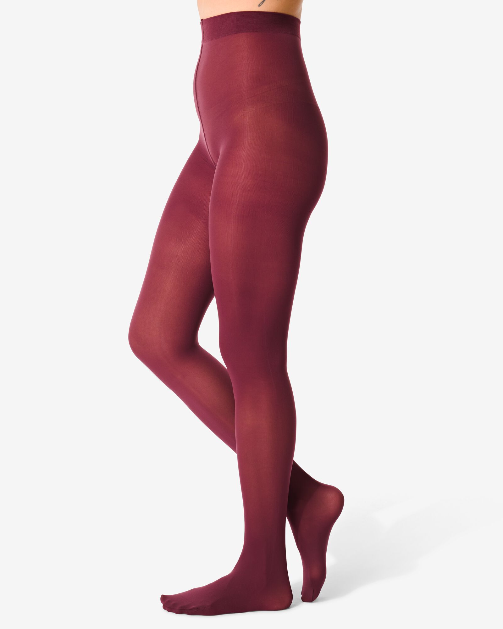 collant temp tech 40 deniers aubergine aubergine - 1000028888 - HEMA