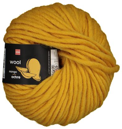 fil de laine 50g jaune ocre jaune ocre - 1000029311 - HEMA