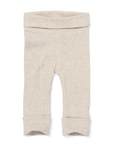 legging &eacute;volutif nouveau-n&eacute; c&ocirc;tel&eacute; avec bambou  sable - 33487910SAND - HEMA