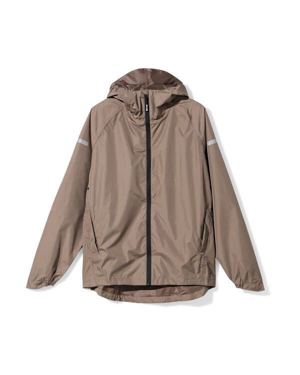 regenjas voor volwassenen ademend en lichtgewicht taupe taupe - 34450090TAUPE - HEMA